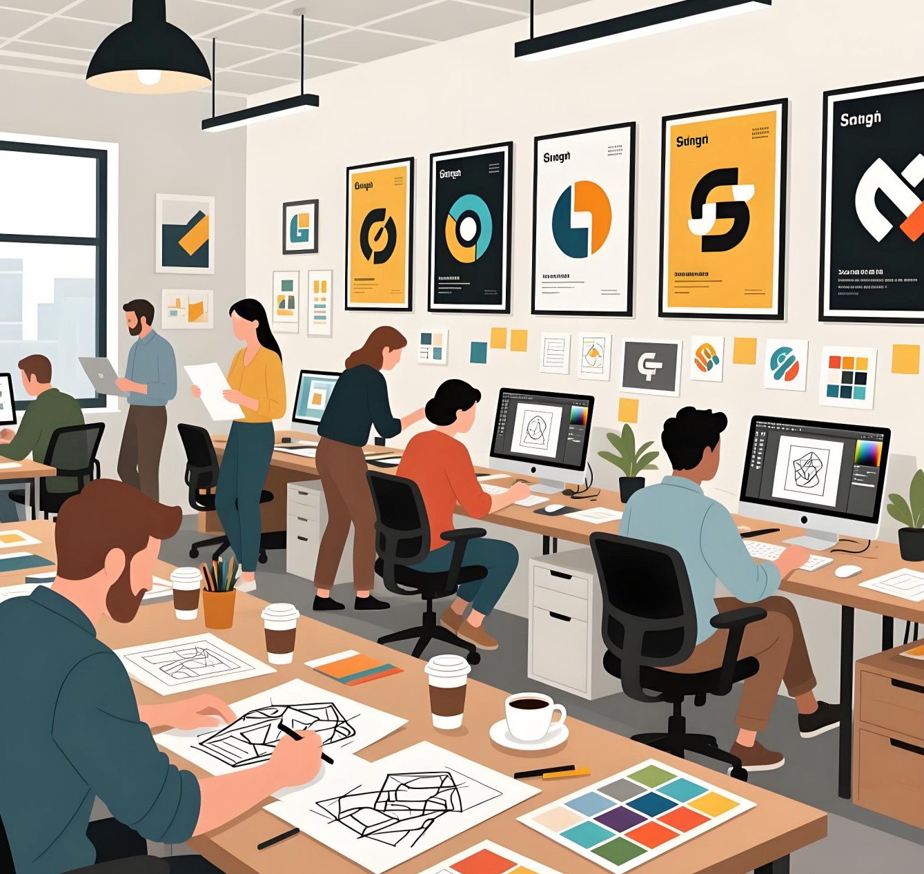 一禧设计团队工作场景